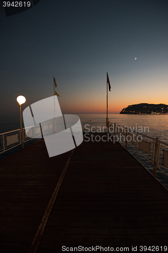 Image of Alanya in the evening