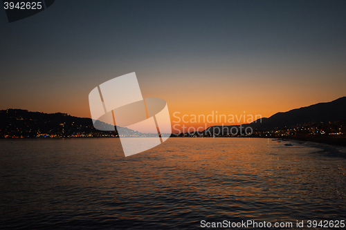 Image of Alanya in the evening