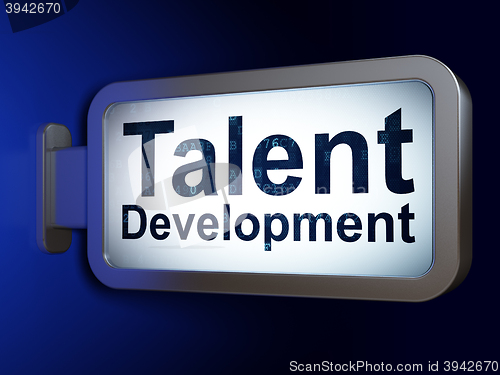 Image of Studying concept: Talent Development on billboard background