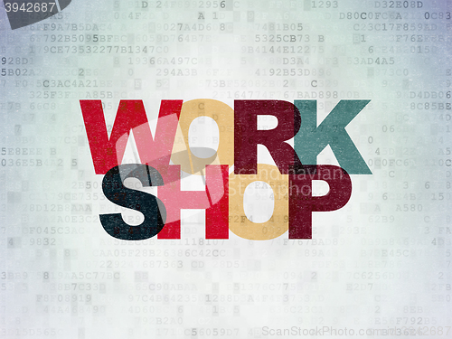 Image of Studying concept: Workshop on Digital Data Paper background