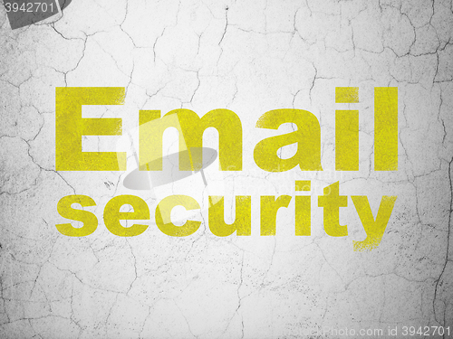 Image of Security concept: Email Security on wall background