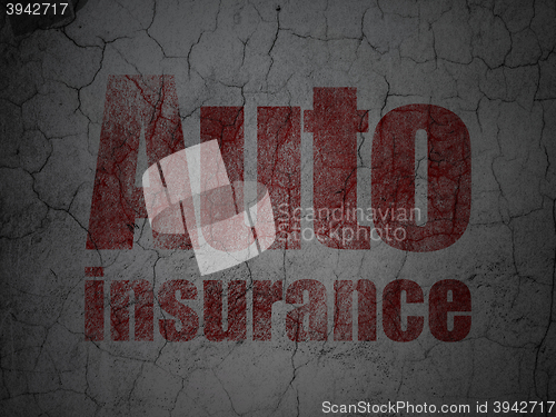 Image of Insurance concept: Auto Insurance on grunge wall background