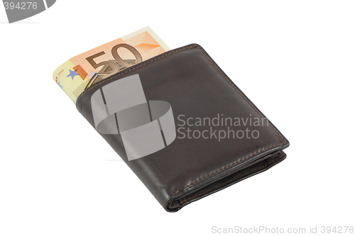 Image of Euro money in wallet