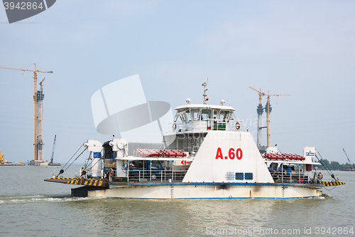 Image of Bridge construction at The Mekong Delta