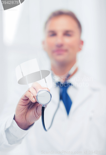 Image of male doctor with stethoscope