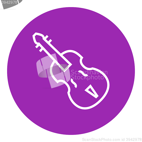 Image of Cello line icon.