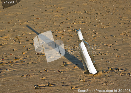 Image of message in a bottle