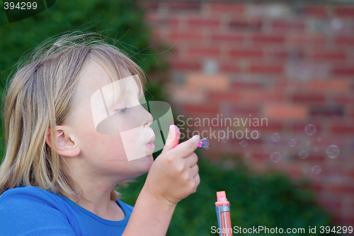 Image of blowing bubbles