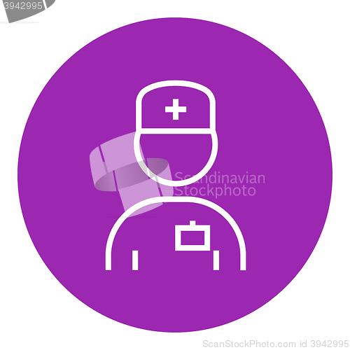 Image of Nurse line icon.