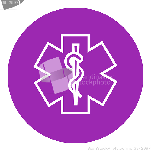 Image of Medical symbol line icon.