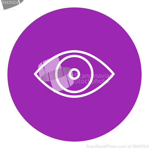 Image of Eye line icon.