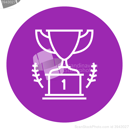 Image of Trophy line icon.