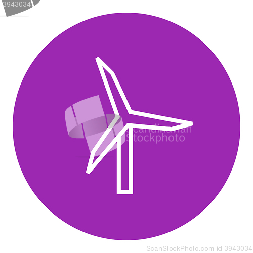 Image of Windmill line icon.