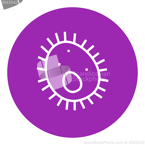 Image of Bacteria line icon.
