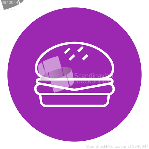 Image of Hamburger line icon.