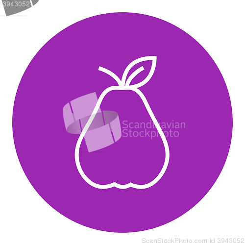 Image of Pear line icon.