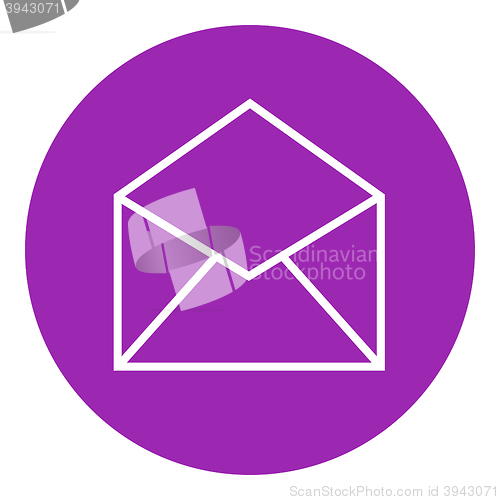 Image of Envelope line icon.