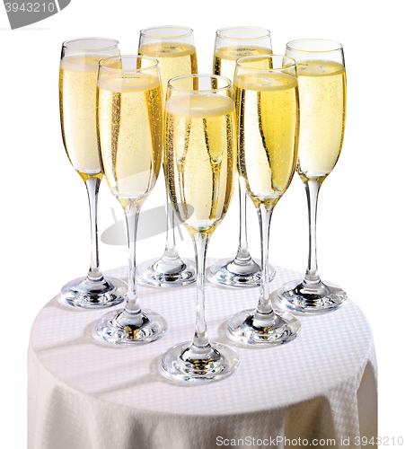 Image of Glasses of champagne