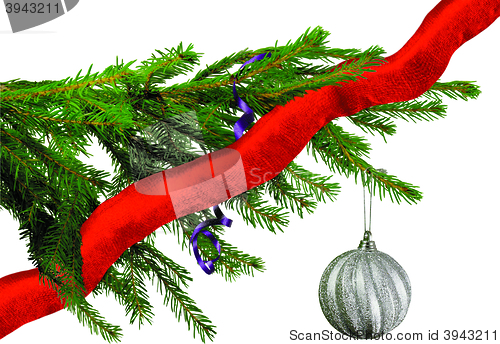 Image of Christmas tree decorations