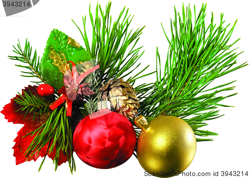 Image of Christmas tree decorations