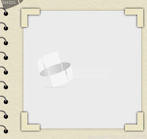 Image of photo frame album page