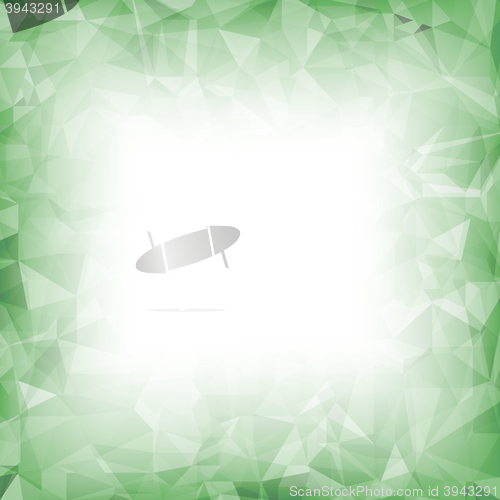 Image of Green Polygonal Background.