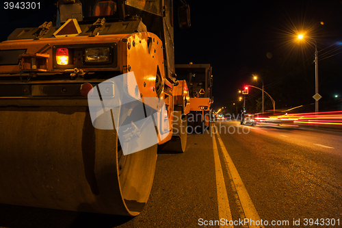 Image of repairing the road