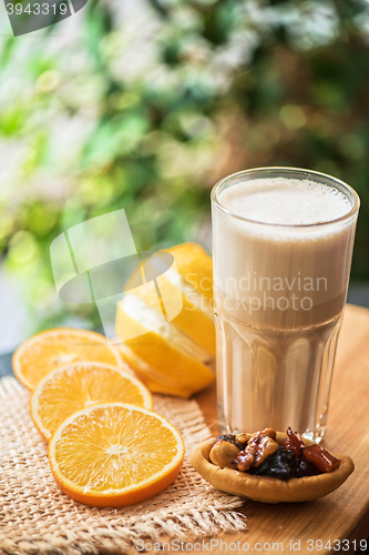 Image of coffee raf with citrus