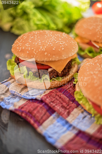 Image of home made burgers