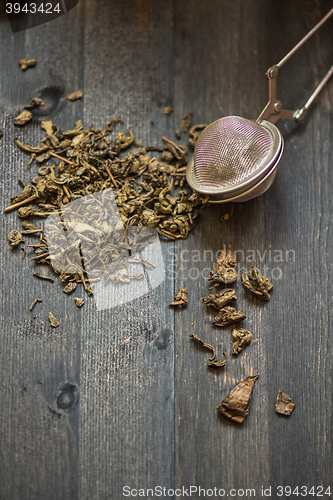 Image of berries tea composition