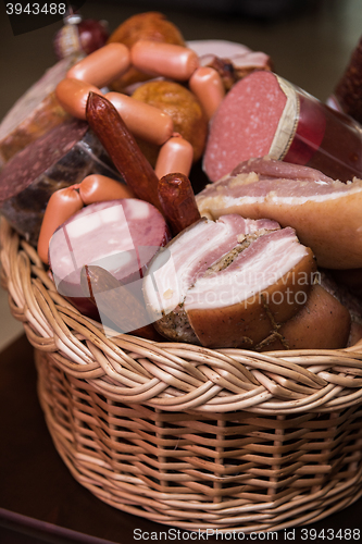 Image of Variety of sausage products