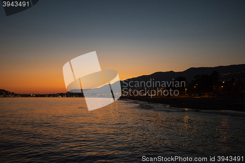 Image of Alanya in the evening