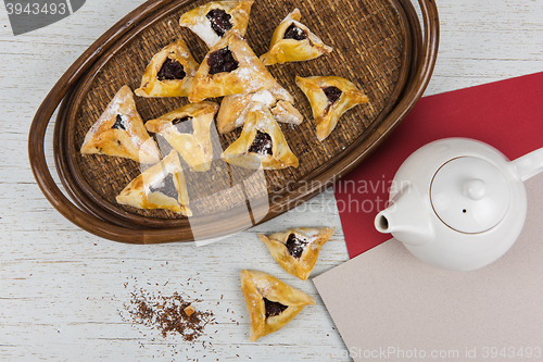 Image of Tea, buns with jam