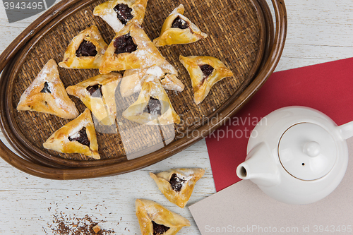 Image of Tea, buns with jam