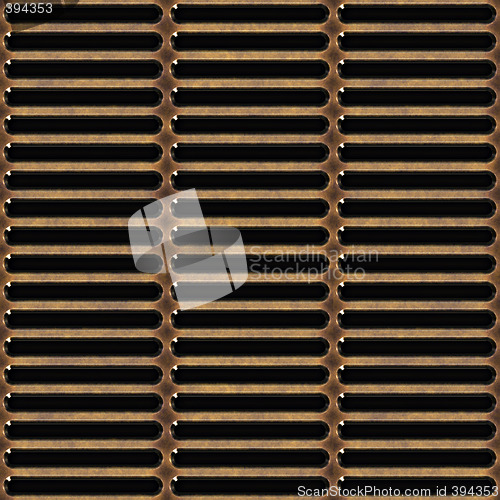 Image of old metal grill