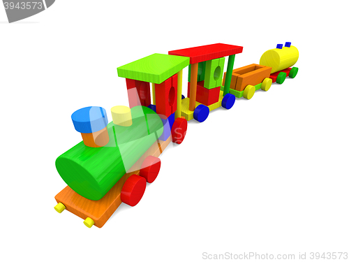 Image of Colorful toy train
