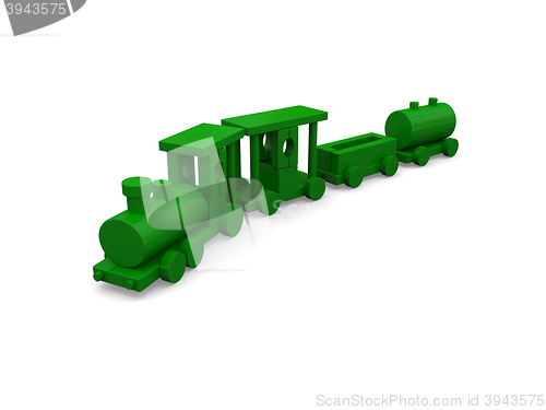 Image of Wooden train