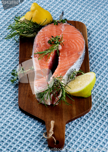 Image of Raw Salmon Steak