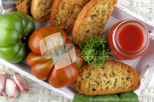 Image of Tomato Juice and Bread