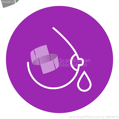 Image of Breastfeeding line icon.