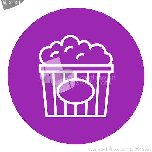 Image of Popcorn line icon.