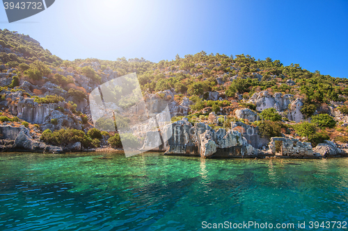 Image of ancient city on the Kekova