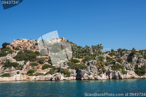 Image of ancient city on the Kekova