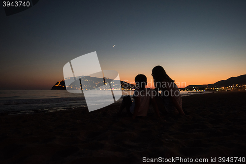 Image of Alanya in the evening