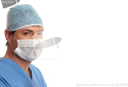 Image of Surgeon in scrubs