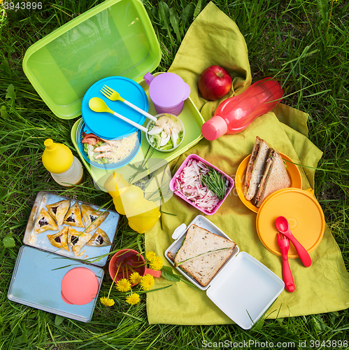 Image of picnic food at outdoor