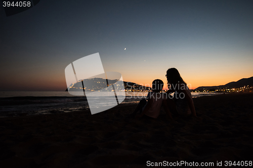 Image of Alanya in the evening