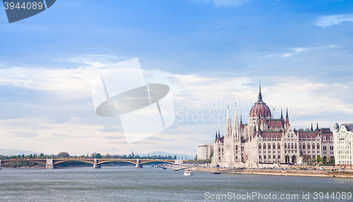 Image of Budapest parliament view