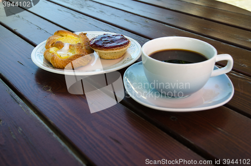 Image of Coffee with pastry