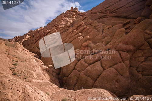 Image of Scenic landscape in Dades Gorges, Atlas Mountains, Morocco